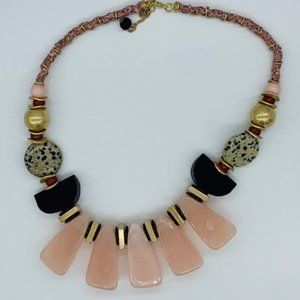 Stone wood bead multi COLOR Necklace